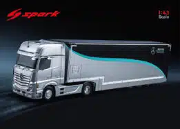 Spark - 1:43 Mercedes Actros - Mercedes-AMG Petronas F1 Team Transporter 2023 - Resin Model