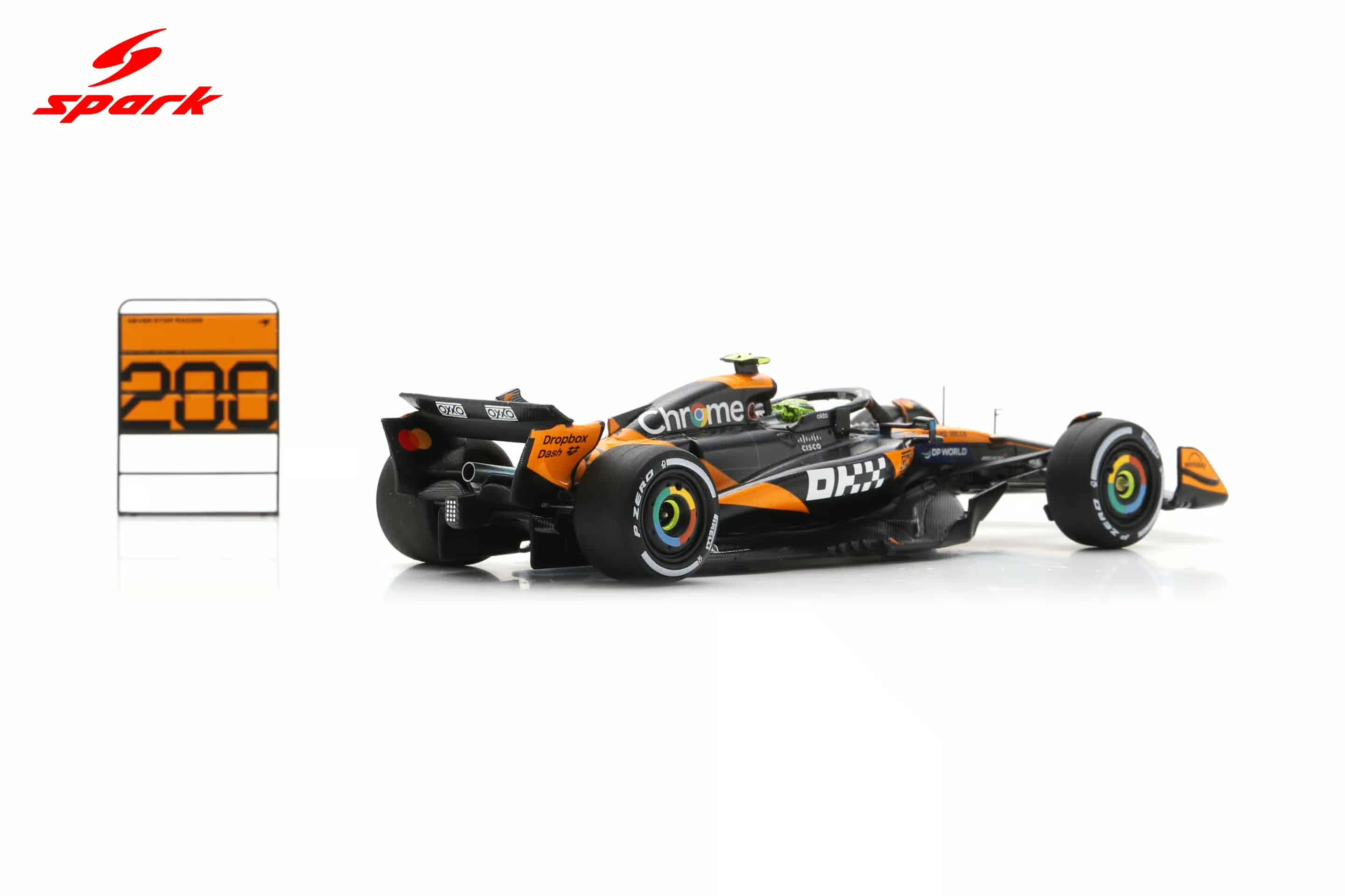 Spark 1:43 McLaren MCL39 No.4 McLaren Formula 1 Team Winner Hungarian GP 2025 Lando Norris McLaren 200GP (with pit board) (S9640) Resin Model 7 Spark 1:43 McLaren MCL39 No.4 McLaren Formula 1 Team Winner Hungarian GP 2025 Lando Norris McLaren 200GP (with pit board) (S9640) Resin Model - Image 7