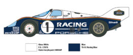 Italeri - Kit de modelismo Porsche 956 (3648) a escala 1:24