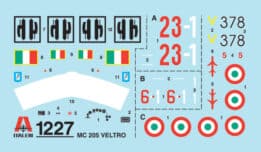 Italeri - 1:72 MC. 205 Veltro (1227) Model Kit