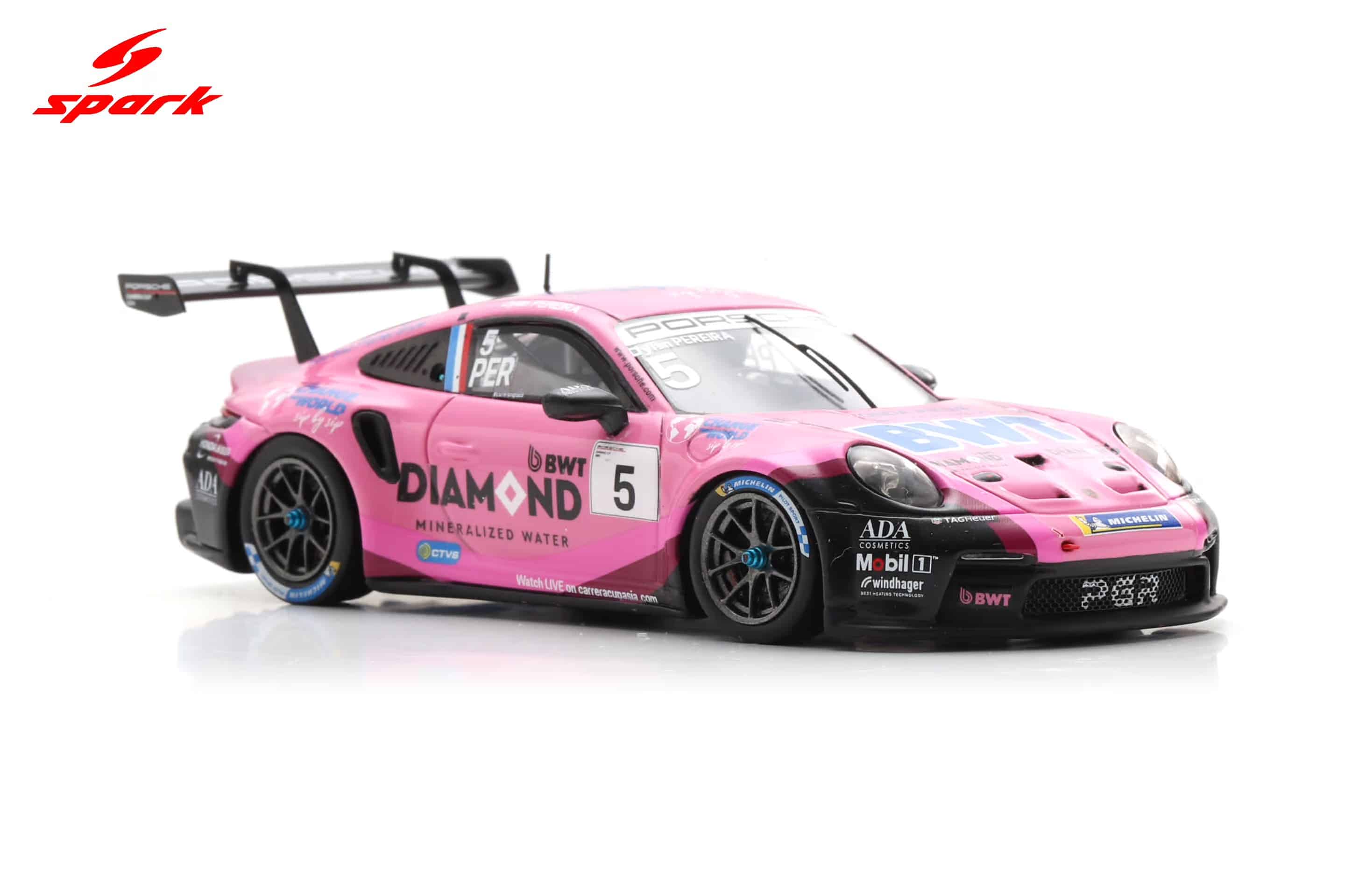 Spark 1:43 Porsche 911 GT3 Cup No.5 Dylan Pereira Porsche Carrera Cup Asia Champion 2025 (SA315) Limited Edition Resin Model 2 Spark 1:43 Porsche 911 GT3 Cup No.5 Dylan Pereira Porsche Carrera Cup Asia Champion 2025 (SA315) Limited Edition Resin Model - Image 2