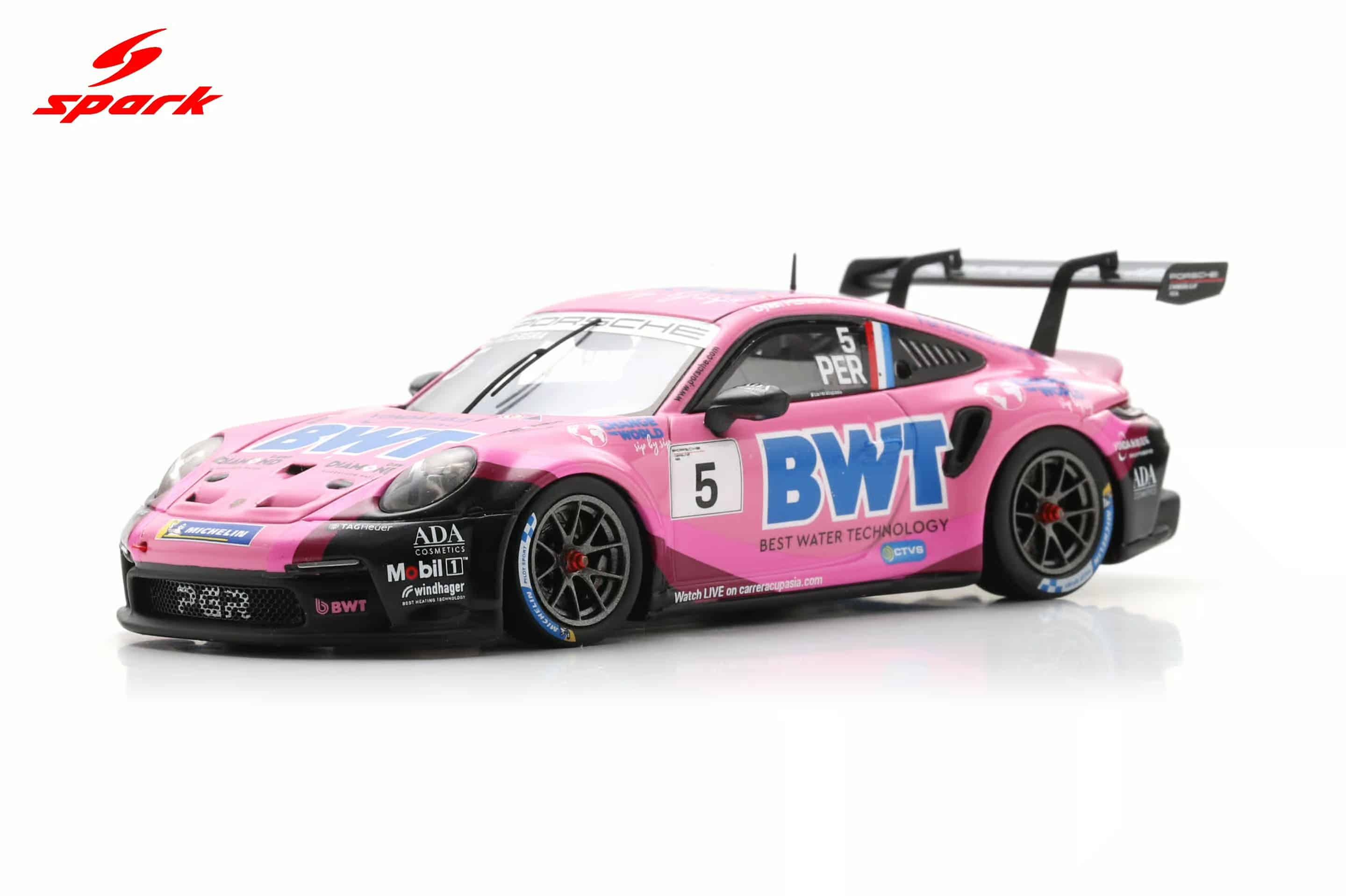 Spark 1:43 Porsche 911 GT3 Cup No.5 Dylan Pereira Porsche Carrera Cup Asia Champion 2025 (SA315) Limited Edition Resin Model 3 Spark 1:43 Porsche 911 GT3 Cup No.5 Dylan Pereira Porsche Carrera Cup Asia Champion 2025 (SA315) Limited Edition Resin Model - Image 3