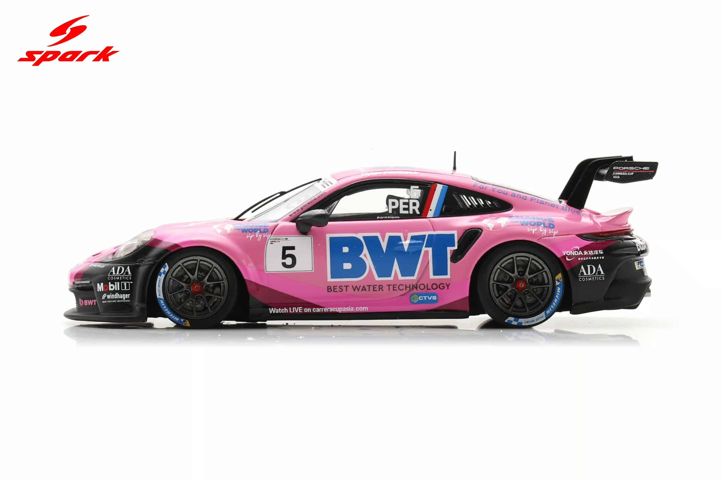 Spark 1:43 Porsche 911 GT3 Cup No.5 Dylan Pereira Porsche Carrera Cup Asia Champion 2025 (SA315) Limited Edition Resin Model 4 Spark 1:43 Porsche 911 GT3 Cup No.5 Dylan Pereira Porsche Carrera Cup Asia Champion 2025 (SA315) Limited Edition Resin Model - Image 4