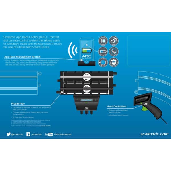 scalextric arc one powerbase upgrade kit - 1:32 power and control (c8433)