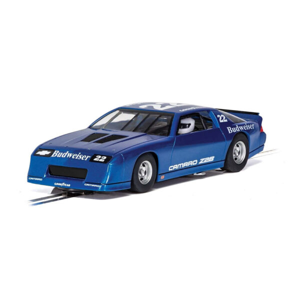 scalextric chevrolet camaro iroc-z - blue - 1:32 (c4145)