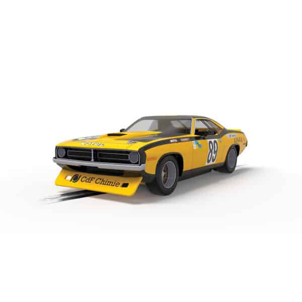 scalextric chrysler hemicuda - lemans 1975 - 1:32 slot cars (c4345)