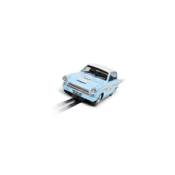 scalextric ford lotus cortina - jordan racing team - mark sumpter - 1:32 slot cars (c4330)