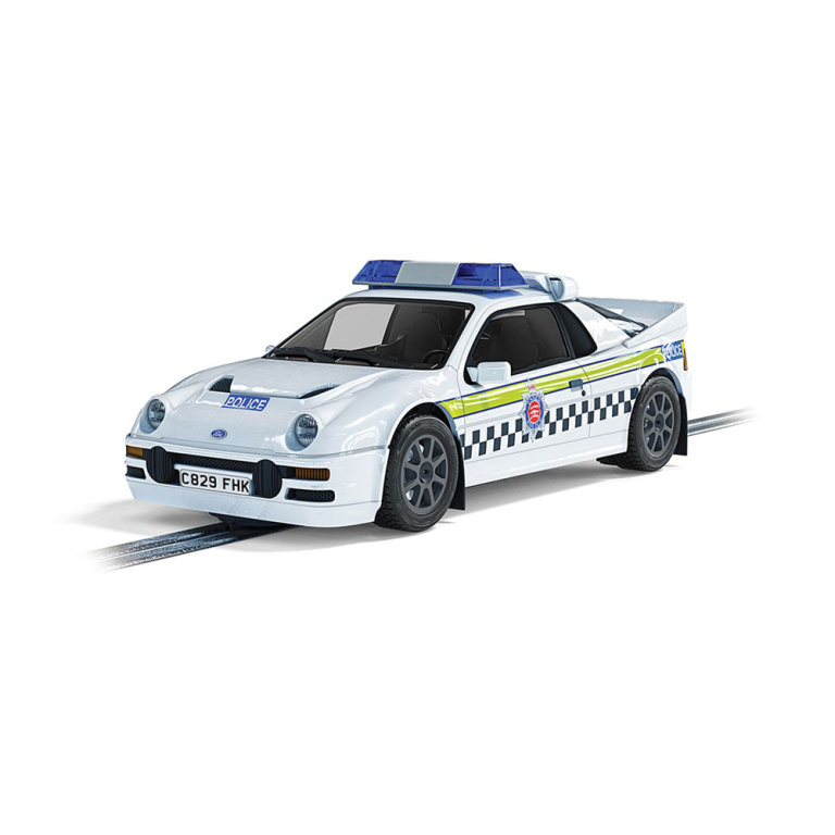 scalextric ford rs200 - police edition - 1:32 slot cars (c4341)