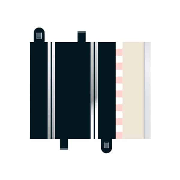 scalextric half straight 175mm x 2 - 1:32 track and accessories (c8207)