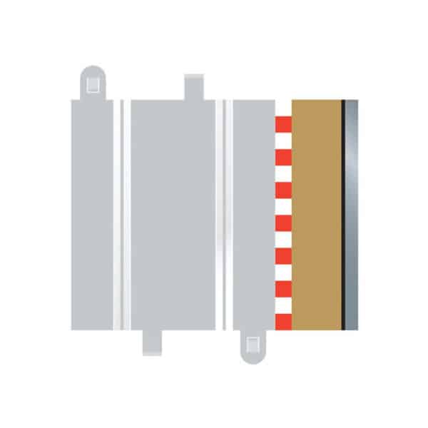 scalextric half straight borders 175mm x 4 - 1:32 track and accessories (c8223)
