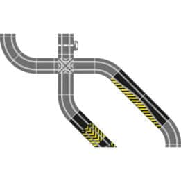 scalextric jump and side swipe accessory pack - 1:32 (c8194)