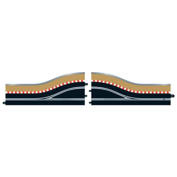 scalextric pit lane track (right hand) - includes sensor - 1:32 digital track and accessories (c7015)