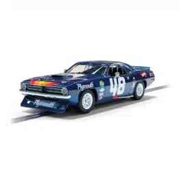 scalextric plymouth barracuda - trans am 1970 - dan gurney - 1:32 (c4219)