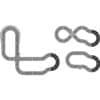 scalextric racing curves track accessory pack - 1:32 (c8193)