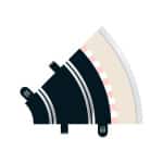 Scalextric Radius 1 Curve 45? x 2 - 1:32 Track And Accessories (C8202)