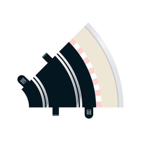 scalextric radius 1 curve 45? x 2 - 1:32 track and accessories (c8202)