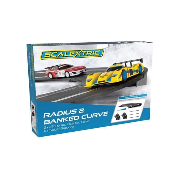 scalextric radius 2 10? banked curve 45? x 2 - 1:32 track and accessories (c8296)