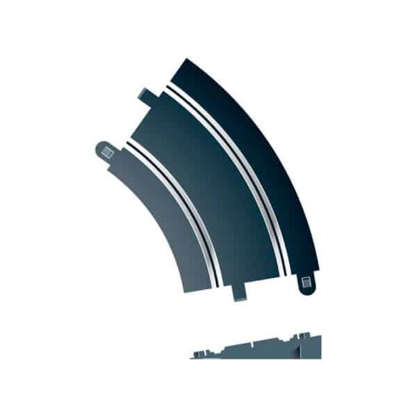 scalextric radius 2 10? banked curve 45? x 2 - 1:32 track and accessories (c8296)