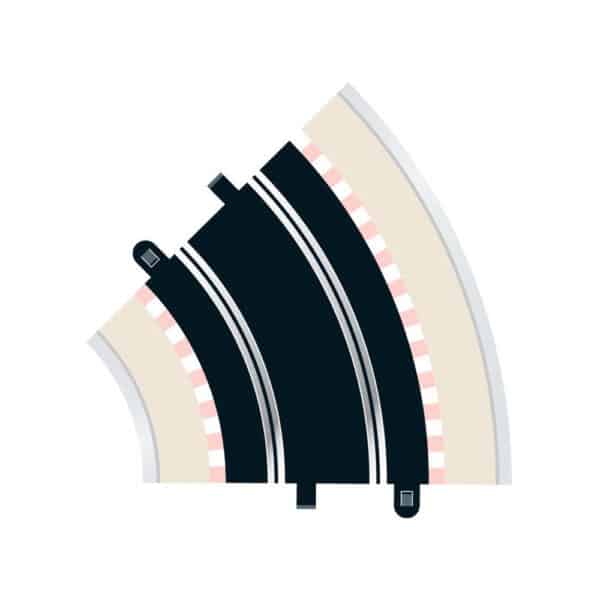 scalextric radius 2 curve 45? x 2 - 1:32 track and accessories (c8206)