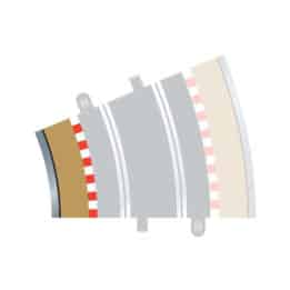 scalextric radius 3 curve inner borders 22.5? x 4 - 1:32 track and accessories (c8281)