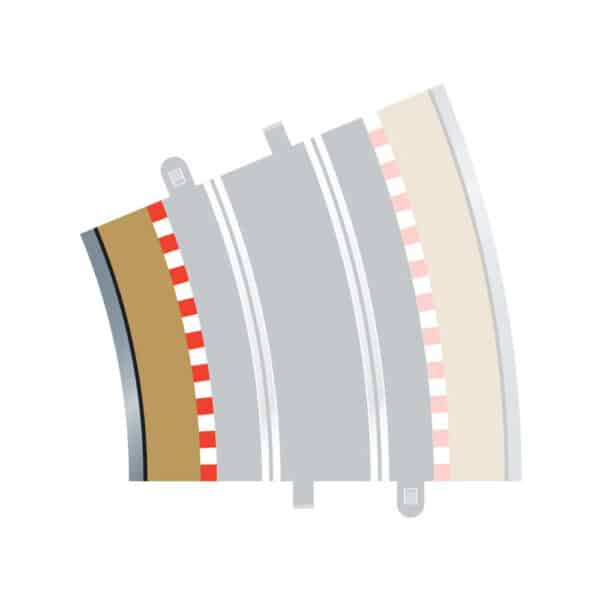 scalextric radius 4 curve inner borders 22.5? x 4 - 1:32 track and accessories (c8282)