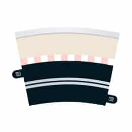 scalextric single lane radius 3 curve 22.5 x 4 - 1:32 digital track and accessories (c7017)