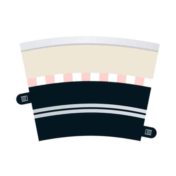 scalextric single lane radius 3 curve 22.5 x 4 - 1:32 digital track and accessories (c7017)