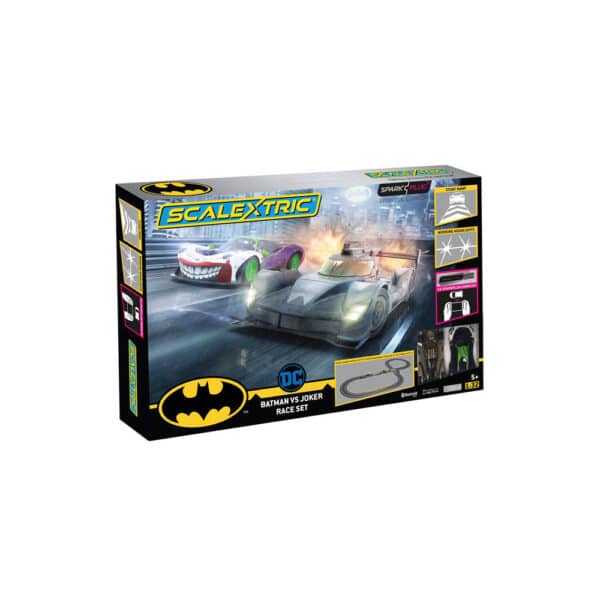 scalextric spark plug - batman vs joker race set - 1:32 (c1415m)