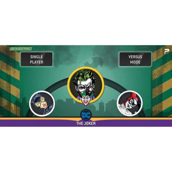 scalextric spark plug - batman vs joker race set - 1:32 (c1415m)