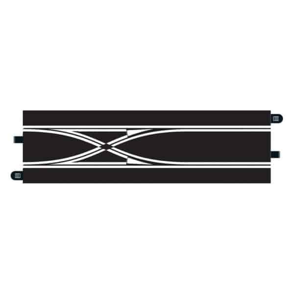 scalextric straight lane change track - 1:32 digital track and accessories (c7036)