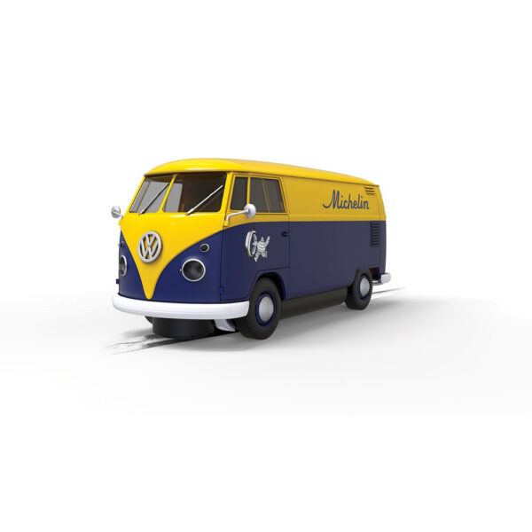 scalextric volkswagen t1b panel van - michelin - 1:32 slot cars (c4357)