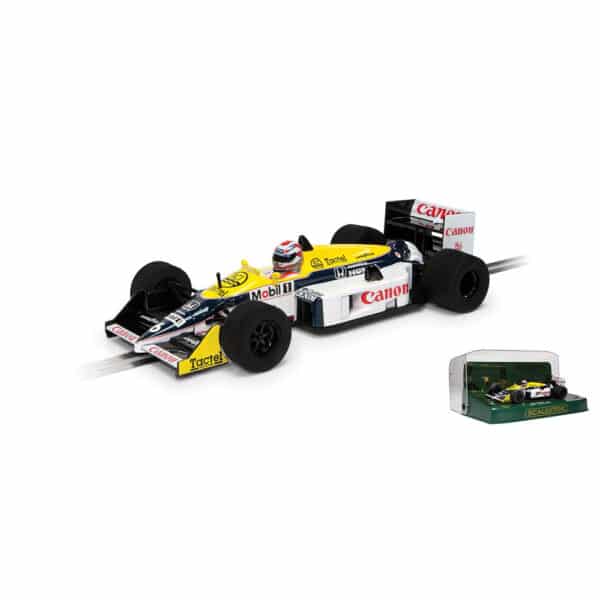 scalextric williams fw11 - nelson piquet 1987 world champion - 1:32 slot cars (c4309)