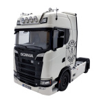 NZG - 1:18 Scania V8 730S (4x2) White with Decoration