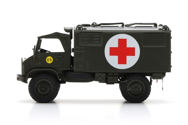 Schuco 1:35 Mercedes-Benz Unimog S404 Medic Unit German Army (450931100) Resin Model 12 Schuco 1:35 Mercedes-Benz Unimog S404 Medic Unit German Army (450931100) Resin Model