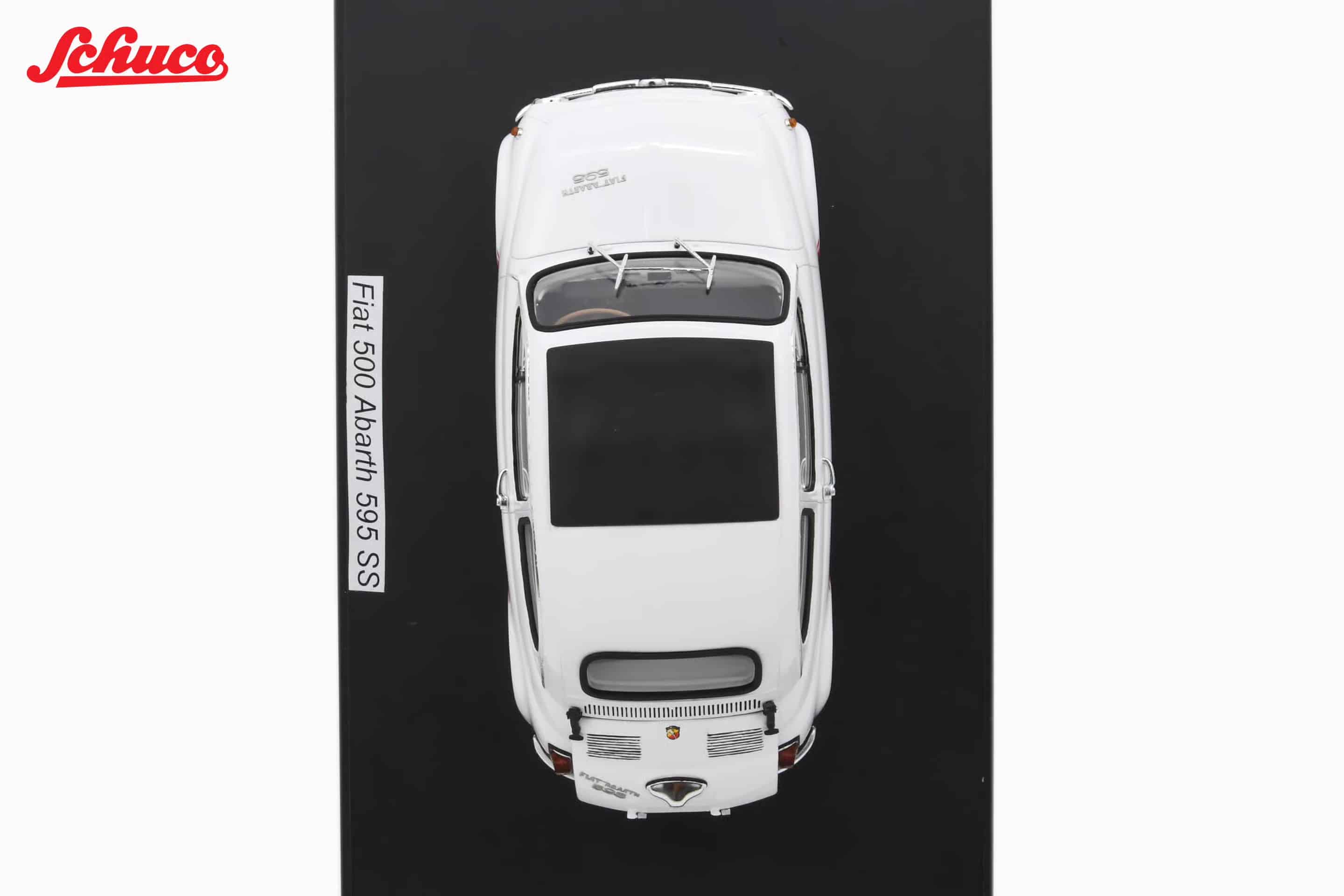 Schuco - 1:18 Fiat 500 Abarth 595 SS 1965 White - Resin Model 4 Schuco - 1:18 Fiat 500 Abarth 595 SS 1965 White - Resin Model - Image 4