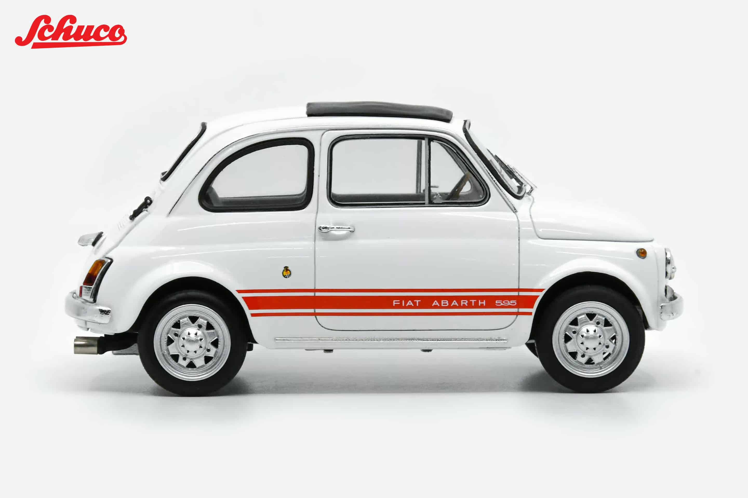 Schuco - 1:18 Fiat 500 Abarth 595 SS 1965 White - Resin Model 3 Schuco - 1:18 Fiat 500 Abarth 595 SS 1965 White - Resin Model - Image 3