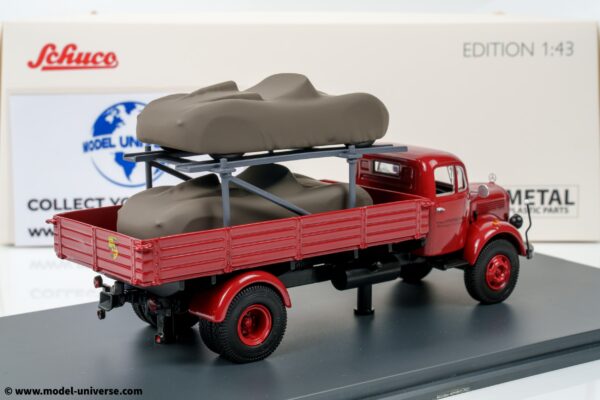 Schuco - 1:43 Mercedes-Benz L3500 "Porsche-Renndienst" with Porsche 718 RS - Diecast Model 11 Schuco - 1:43 Mercedes-Benz L3500