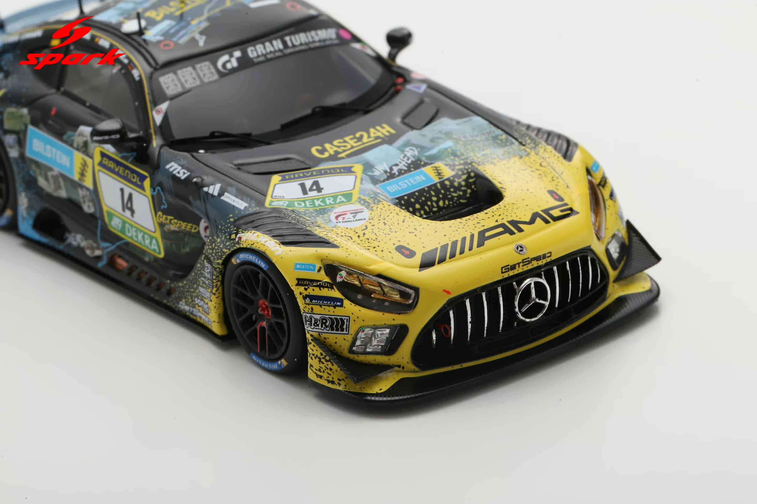 Spark 1:43 Mercedes-AMG GT3 No.14 Mercedes-AMG Team GetSpeed 24h Nurburgring 2025 M.Engel, M.Martin, F.Schiller, L.Stolz (SG1005) Limited Edition Resin Model 4 Spark 1:43 Mercedes-AMG GT3 No.14 Mercedes-AMG Team GetSpeed 24h Nurburgring 2025 M.Engel, M.Martin, F.Schiller, L.Stolz (SG1005) Limited Edition Resin Model - Image 4