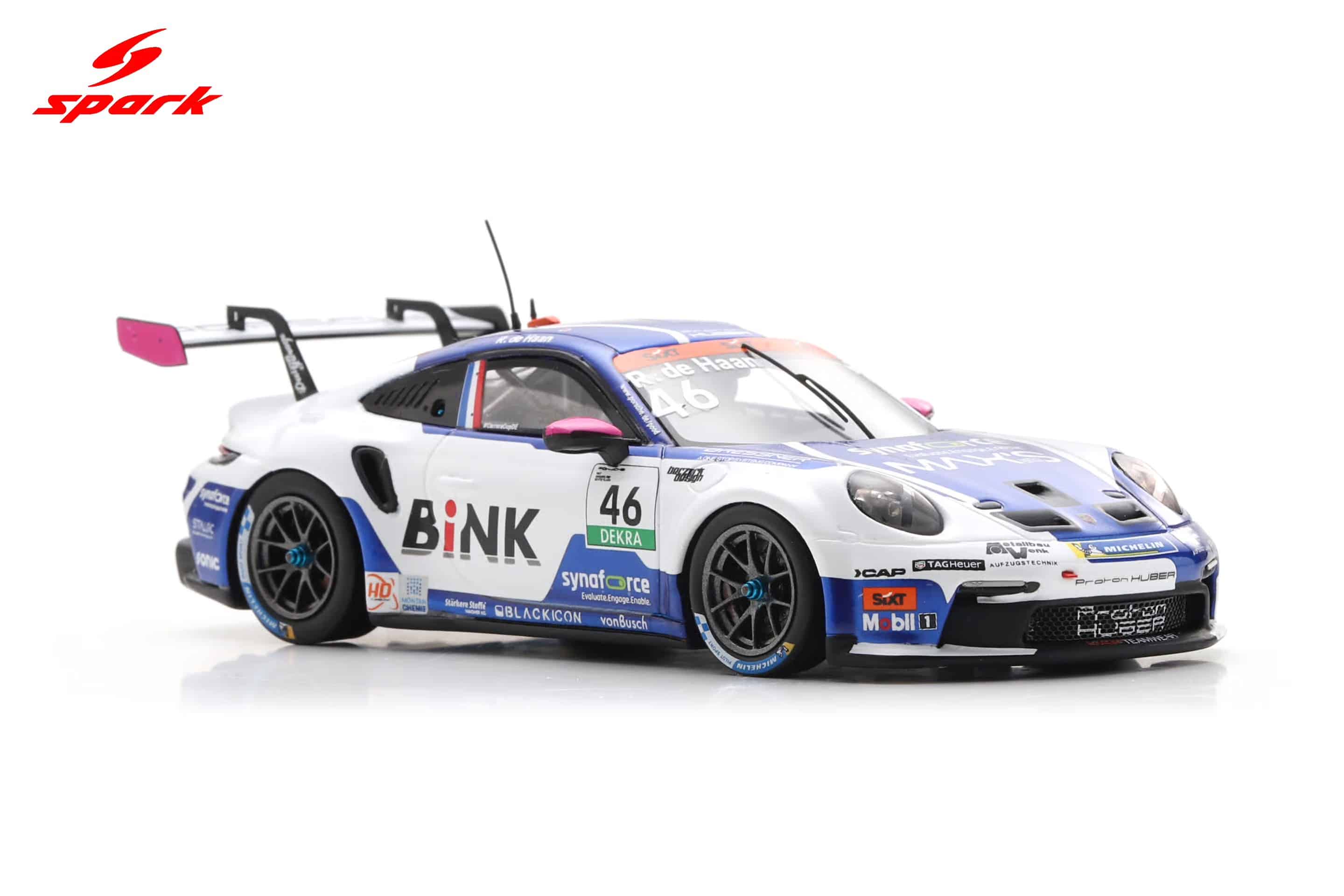 Spark 1:43 Porsche 911 GT3 Cup No.46 Robert de Haan Porsche Carrera Cup Germany Champion 2025 (SG464) Resin Model 3 Spark 1:43 Porsche 911 GT3 Cup No.46 Robert de Haan Porsche Carrera Cup Germany Champion 2025 (SG464) Resin Model - Image 3