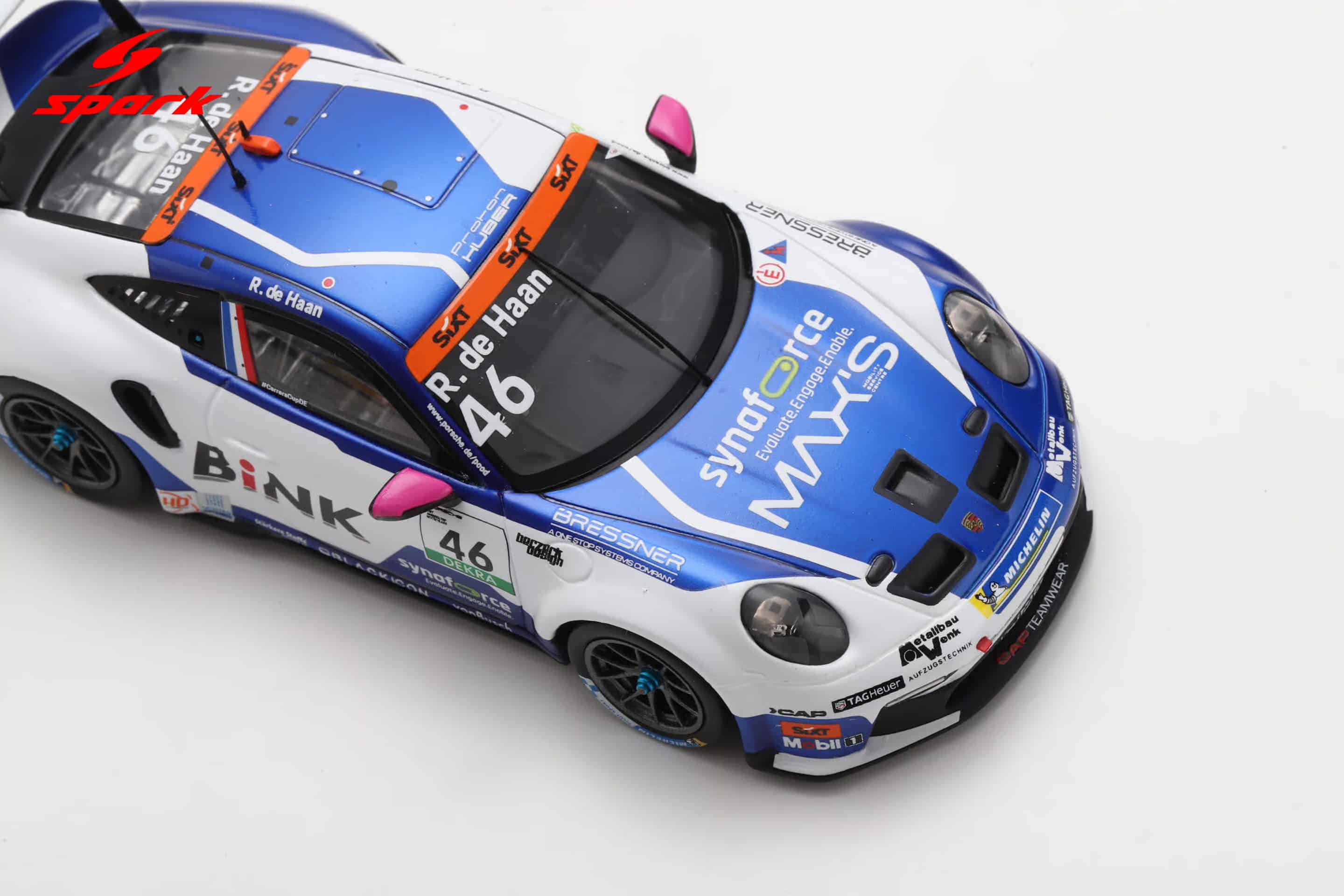 Spark 1:43 Porsche 911 GT3 Cup No.46 Robert de Haan Porsche Carrera Cup Germany Champion 2025 (SG464) Resin Model 8 Spark 1:43 Porsche 911 GT3 Cup No.46 Robert de Haan Porsche Carrera Cup Germany Champion 2025 (SG464) Resin Model - Image 8