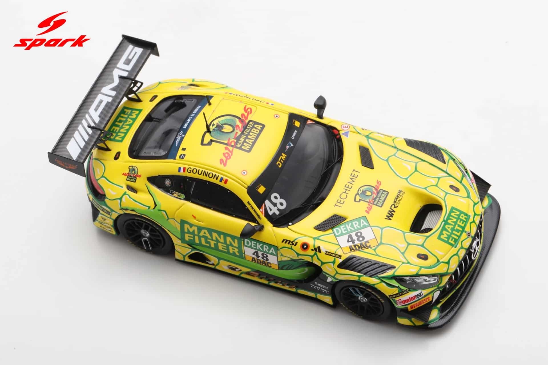 Spark 1:43 Mercedes-AMG GT3 No.48 Jules Gounon Mercedes-AMG Team Mann-Filter DTM 2025 (SG480) Limited Edition Resin Model 5 Spark 1:43 Mercedes-AMG GT3 No.48 Jules Gounon Mercedes-AMG Team Mann-Filter DTM 2025 (SG480) Limited Edition Resin Model - Image 5