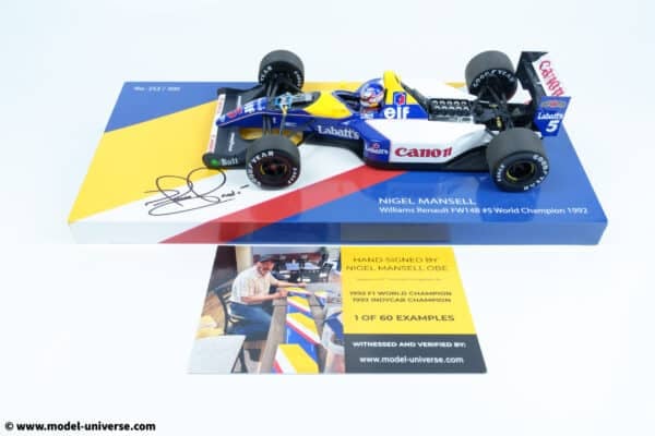 signed nigel mansell williams fw14b 2