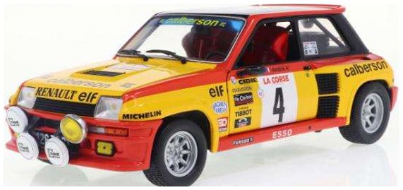 Renault 5 Turbo No.4, Tour de Corse 1980 Calberson Ragnotti/Andrie 1-18 Solido - Schuiten Autominiaturen