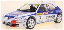 Solido 1:18 Peugeot 306 Maxi White #1 Delecour/Sauvage Rallye Monte Carlo 1996