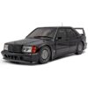 Solido 1:18 Mercedes-Benz 190 EVO II Black Solido Works 1990 (S1801012) Diecast Model 16 Solido 1:18 Mercedes-Benz 190 E (W201) Evo II Solido Works Black 1990 (S1801012) diecast model – front three-quarter view