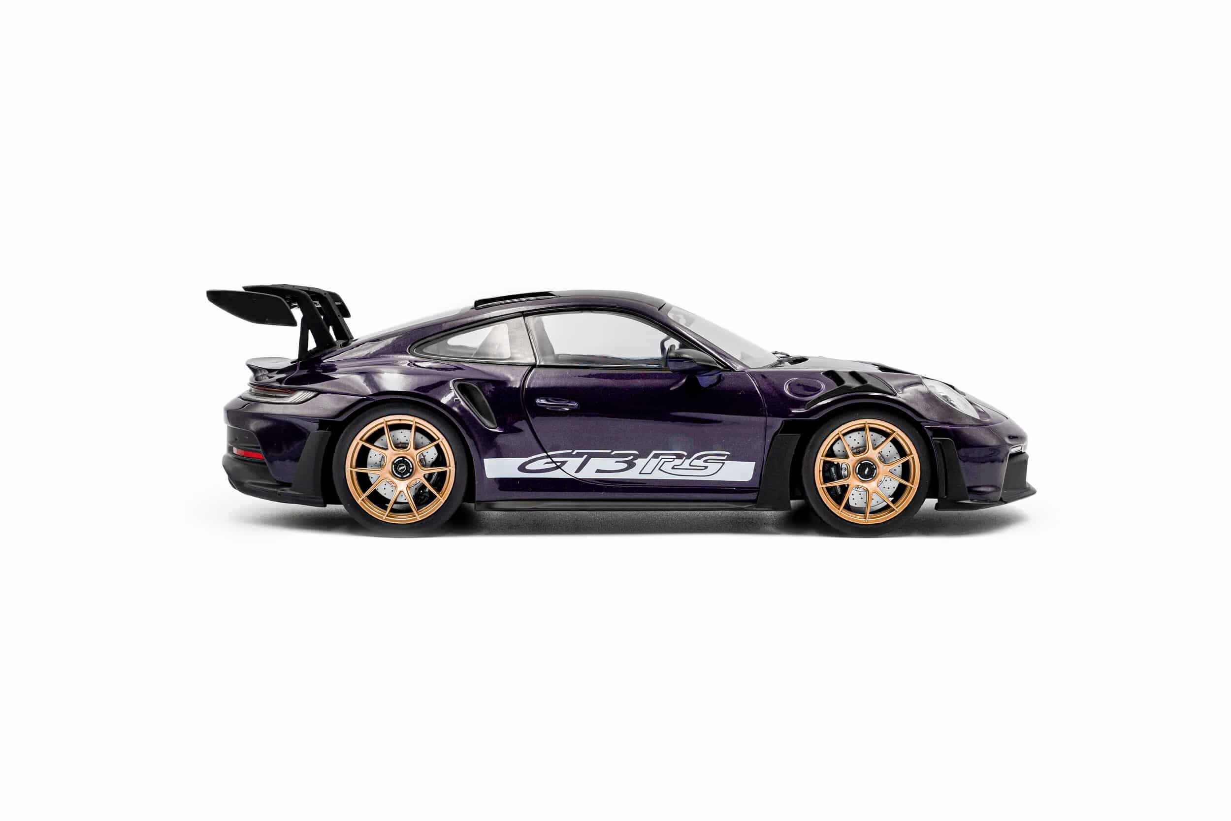 Solido 1:18 Porsche 911 (992) GT3 RS Weissach Package 2024 Viola Purple Metallic (S1812103) Diecast Model 5 Solido 1:18 Porsche 911 (992) GT3 RS Weissach Package 2024 Viola Purple Metallic (S1812103) Diecast Model - Image 5