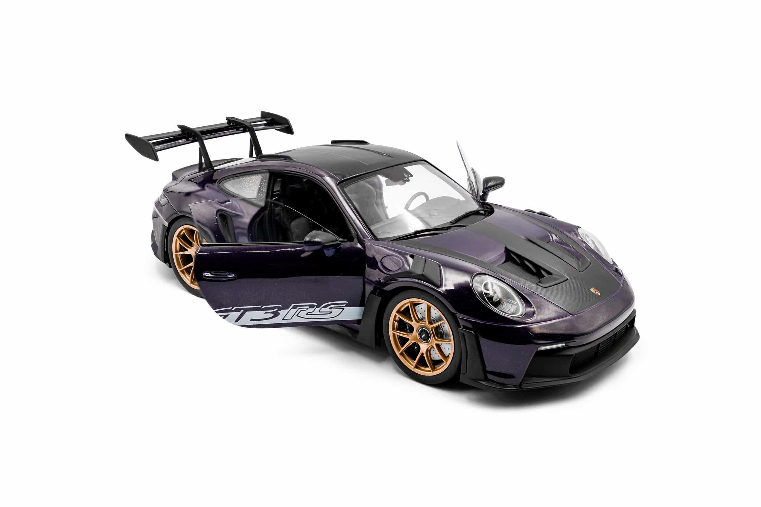 Solido 1:18 Porsche 911 (992) GT3 RS Weissach Package 2024 Viola Purple Metallic (S1812103) Diecast Model 7 Solido 1:18 Porsche 911 (992) GT3 RS Weissach Package 2024 Viola Purple Metallic (S1812103) Diecast Model - Image 7