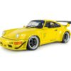 Solido 1:18 Porsche 911 (964) RWB Natali Yellow 2023 (S1807518) Diecast Model 20 Solido 1:18 RWB Porsche 911 Bodykit Natalie Yellow 2023 (S1807518) diecast model – front three-quarter view