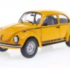 Solido 1:18 Volkswagen Beetle 1303 Jeans Yellow 1974 (S1800522) Diecast Model 27 Solido 1:18 Volkswagen Beetle 1303 'Jeans' Orange 1974 (S1800522) diecast model – front three-quarter view