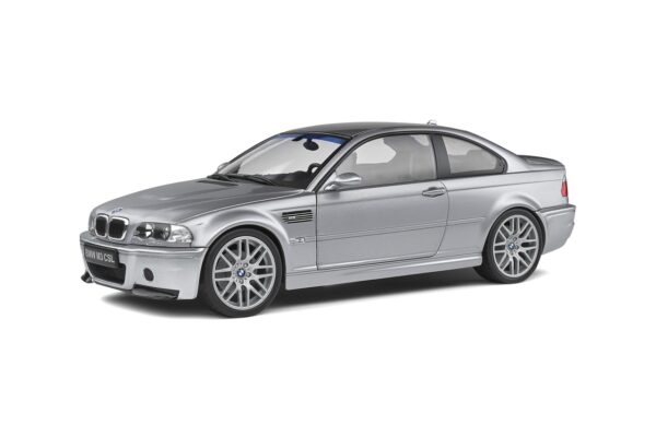 Solido 1806503 BMW E46 CSL Coupe Silver 2003 Diecast Model Car